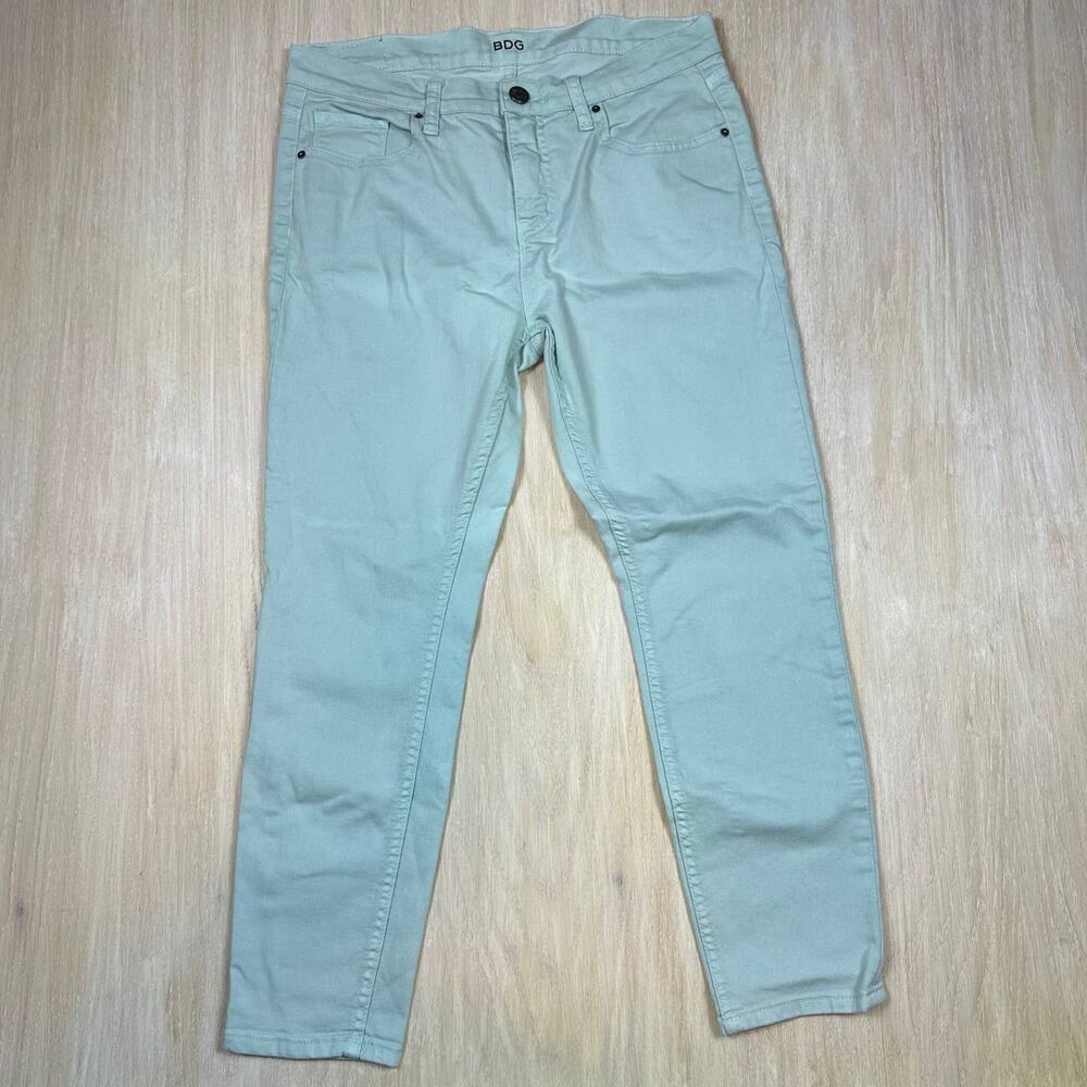 Urban Outfitters BDG Light Blue Mid Rise Twig Skinny Slim Grazer Denim Jeans 31